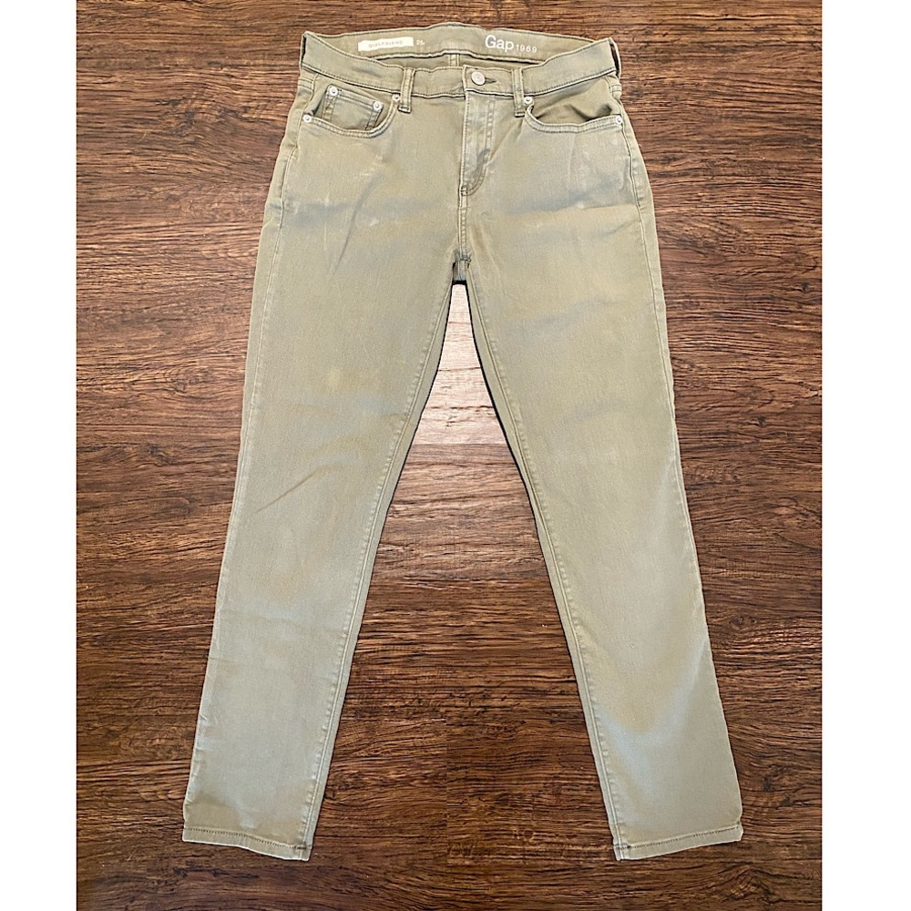 Gap Green Girlfriend Jeans